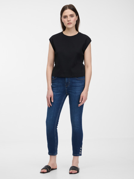 Orsay Blugi skinny de culoare albastru închis ORSAY
