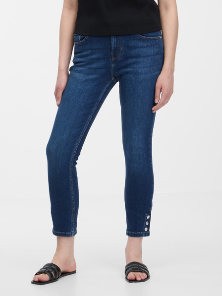 Orsay Blugi skinny de culoare albastru închis ORSAY