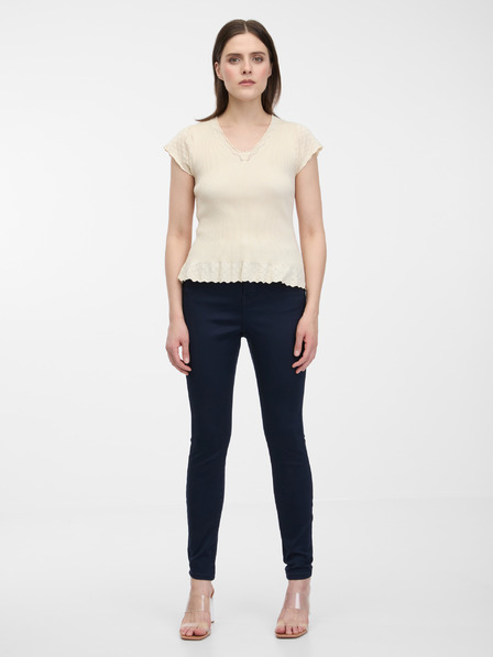 Orsay Pantaloni skinny de culoare albastru închis ORSAY