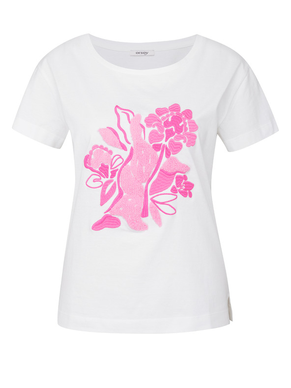 Orsay Tricou alb cu mânecă scurtă pentru femei ORSAY