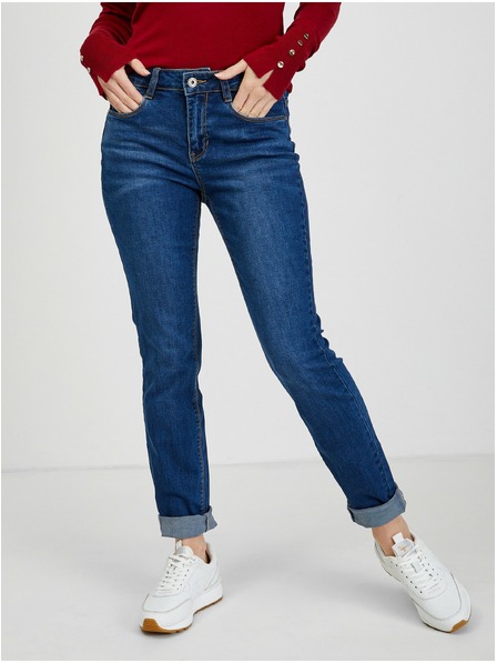 Orsay Blugi de damă slim fit albastru închis ORSAY