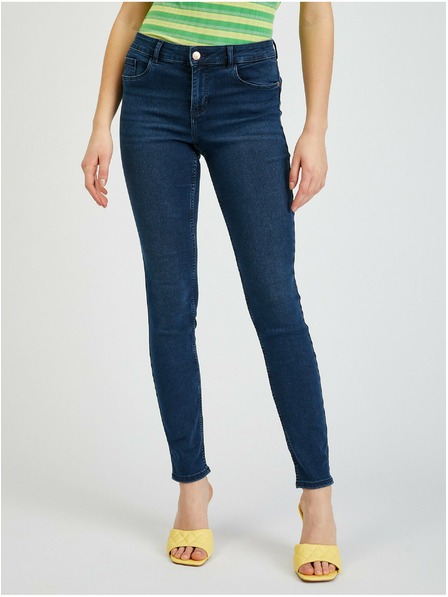Orsay Blugi de damă skinny fit albastru închis ORSAY