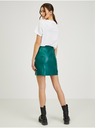 Orsay Fustă de damă din imitație de piele verde ORSAY