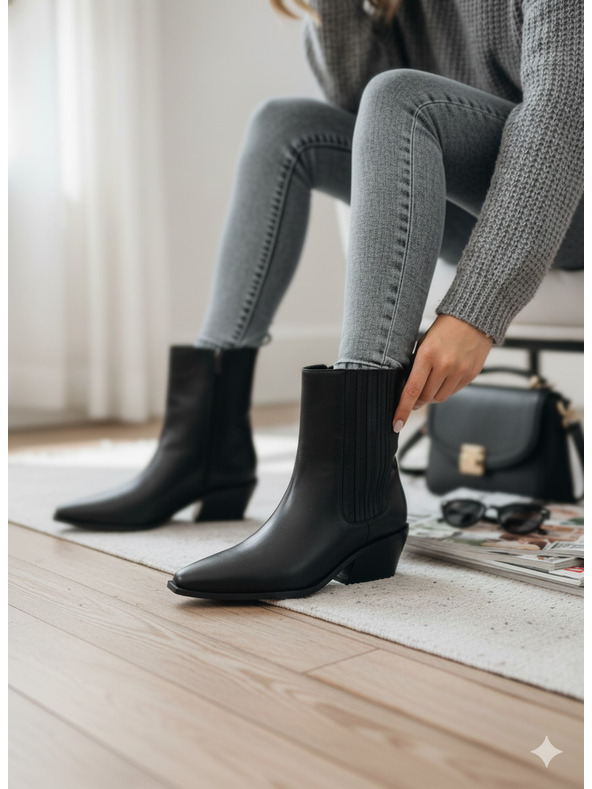 Orsay Pantofi de iarnă pentru femei negri ORSAY