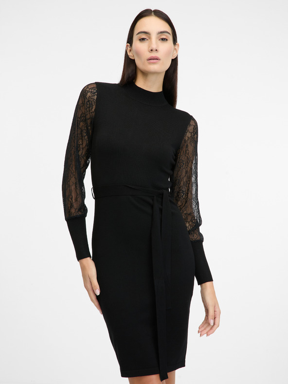 Orsay Rochie neagră până la genunchi, pentru femei ORSAY