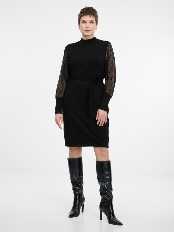 Orsay Rochie neagră până la genunchi, pentru femei ORSAY