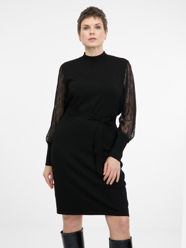 Orsay Rochie neagră până la genunchi, pentru femei ORSAY