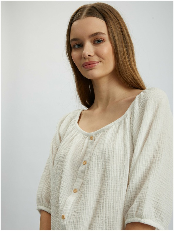 Orsay Bluză de damă albă ORSAY