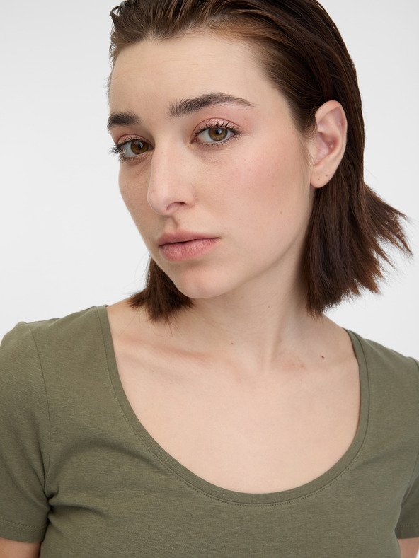 Orsay Tricou basic kaki ORSAY