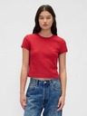 GAP Tricou crop cu textură tip waffle GAP