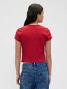 GAP Tricou crop cu textură tip waffle GAP
