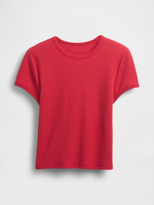 GAP Tricou crop cu textură tip waffle GAP
