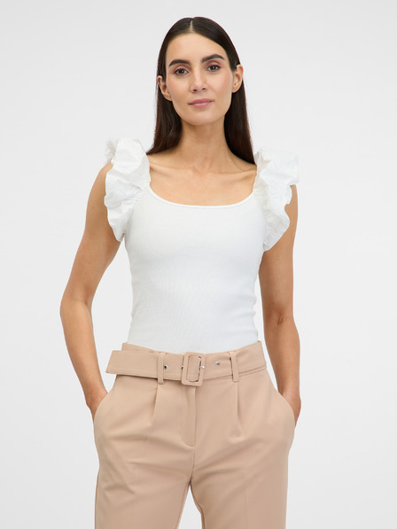 Orsay Tricou crem cu mânecă scurtă pentru femei ORSAY