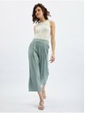 Orsay Pantaloni largi pentru femei de culoare verde deschis ORSAY