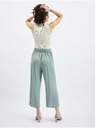 Orsay Pantaloni largi pentru femei de culoare verde deschis ORSAY