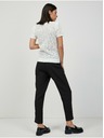 Orsay Pulover perforat alb cu mâneca scurta ORSAY