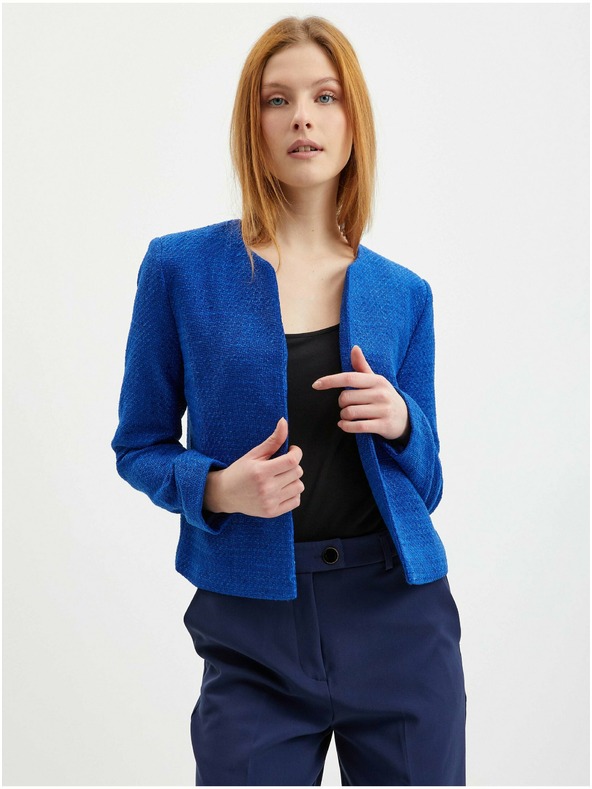 Orsay Jachetă cu model albastru pentru femei ORSAY