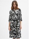 Orsay Rochie florală de damă neagră ORSAY