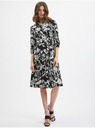 Orsay Rochie florală de damă neagră ORSAY