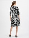 Orsay Rochie florală de damă neagră ORSAY