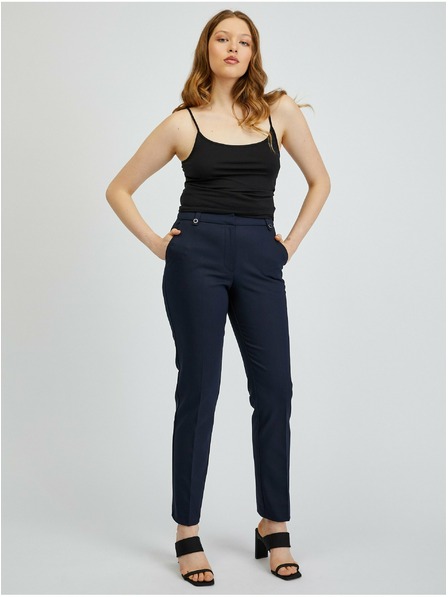 Orsay Pantaloni pentru femei albastru închis ORSAY