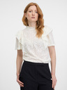 Orsay Bluză albă de dantelă pentru femei ORSAY