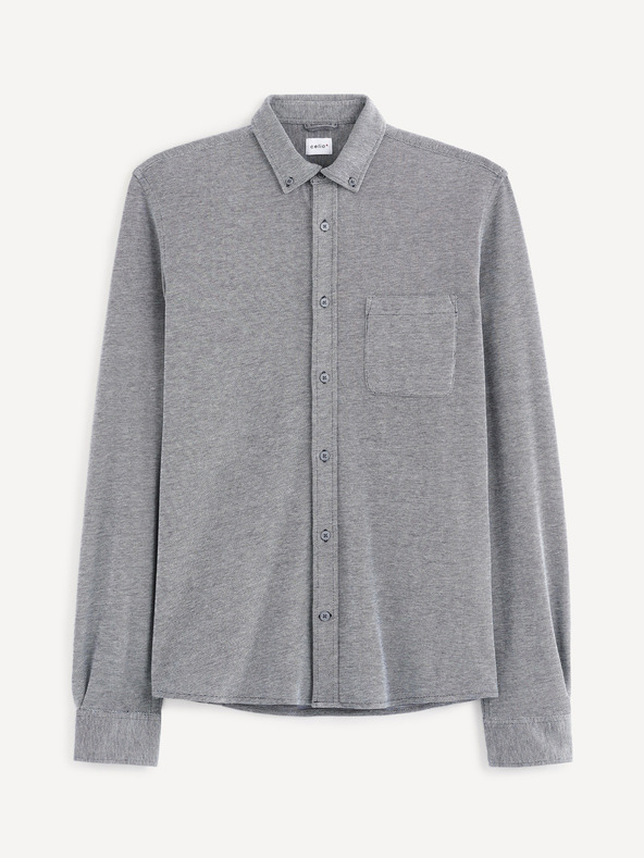 Celio Cămașă bărbătească bleumarin cu buzunar Celio