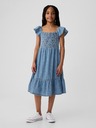GAP Rochie midi din denim pentru copii GAP