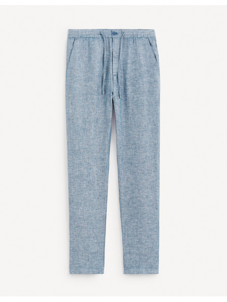 Celio Pantaloni bărbați albaștri din in Celio Dolinus