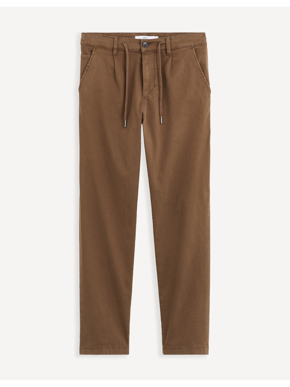 Celio Pantaloni maro pentru bărbați Celio Cochicrop