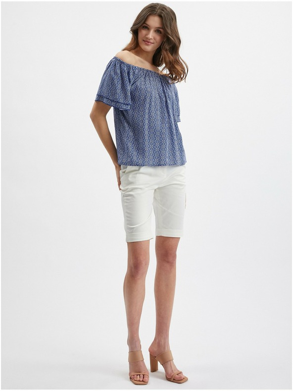 Orsay Bluză de damă albastră cu model ORSAY