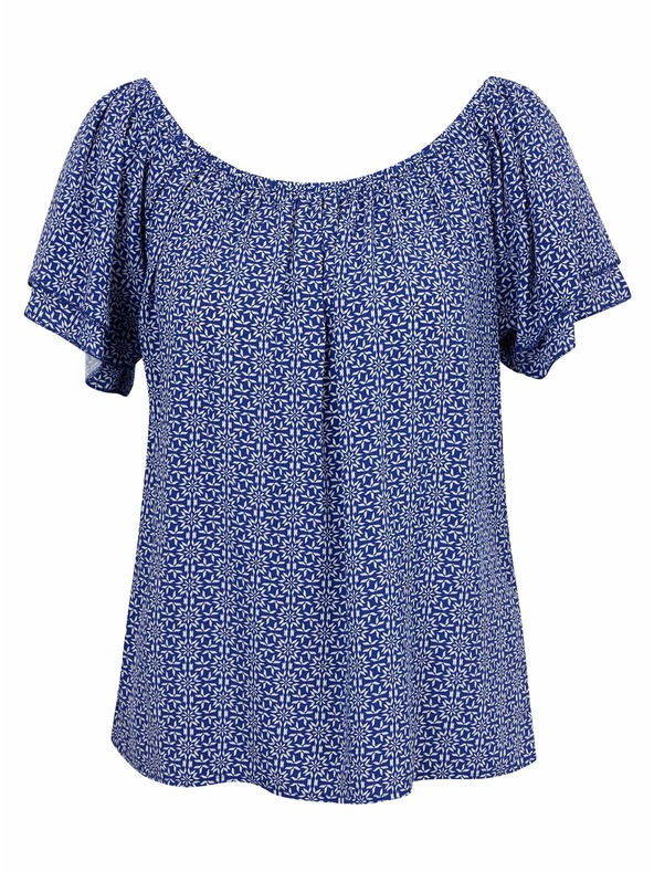 Orsay Bluză de damă albastră cu model ORSAY