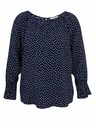 Orsay Bluză de damă cu buline albastru închis ORSAY