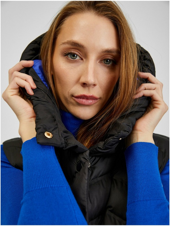 Orsay Vestă matlasată damă neagră ORSAY