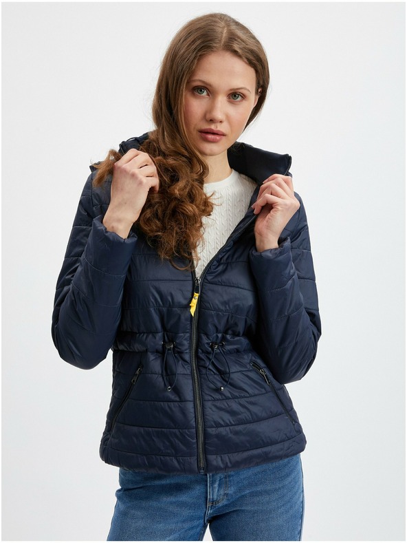 Orsay Jachetă ușoară matlasată albastru închis pentru femei ORSAY