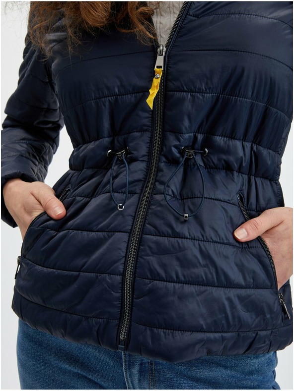 Orsay Jachetă ușoară matlasată albastru închis pentru femei ORSAY