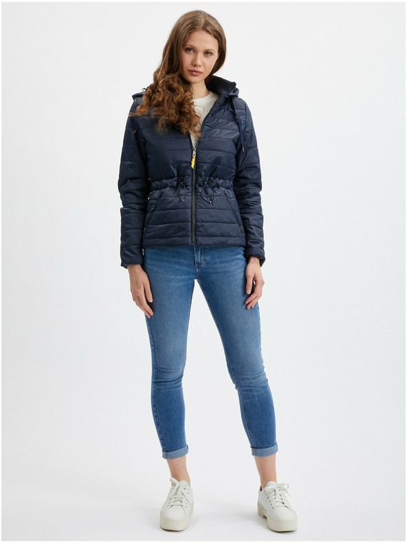 Orsay Jachetă ușoară matlasată albastru închis pentru femei ORSAY