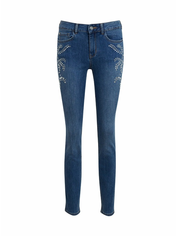 Orsay Blugi albaștri de damă slim fit ORSAY