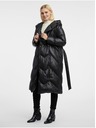 Orsay Geacă lungă matlasată neagră pentru femei ORSAY