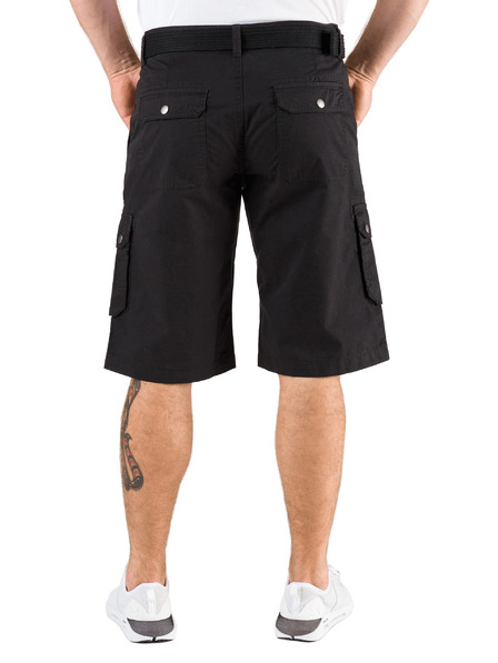 Sam 73 Pantaloni scurți bărbătești negri cu buzunare SAM 73