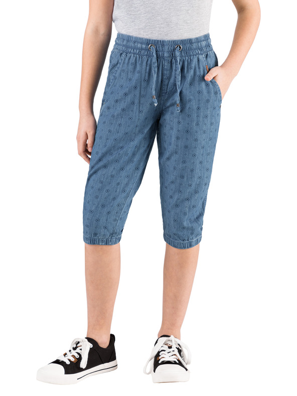 Sam 73 Pantaloni 3/4 pentru fete cu imprimeu albastru SAM 73