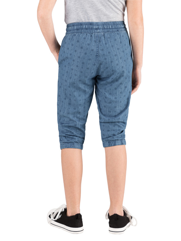 Sam 73 Pantaloni 3/4 pentru fete cu imprimeu albastru SAM 73