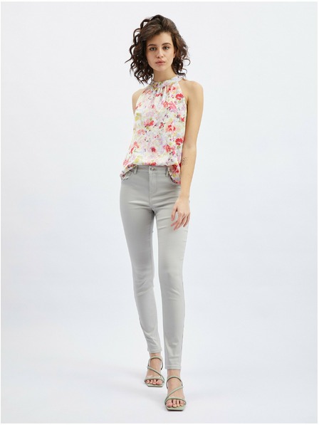 Orsay Blugi skinny de damă gri deschis ORSAY