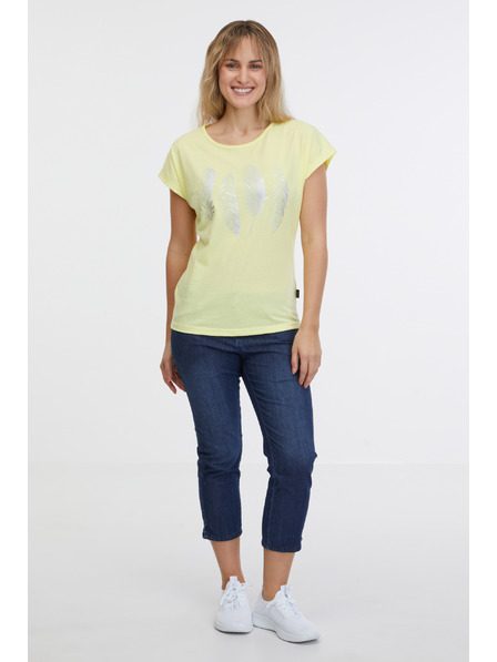 Sam 73 Tricou de bază pentru femei galben deschis SAM 73 Clorinda