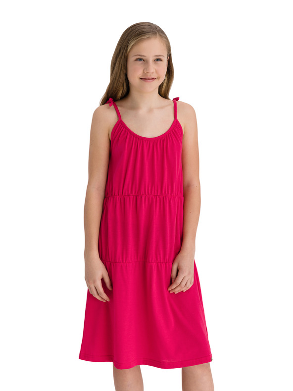 Sam 73 Rochie cu bretele pentru fete roz SAM 73