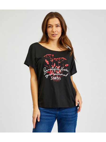 Sam 73 Tricou imprimat negru pentru femei SAM73 Circinus