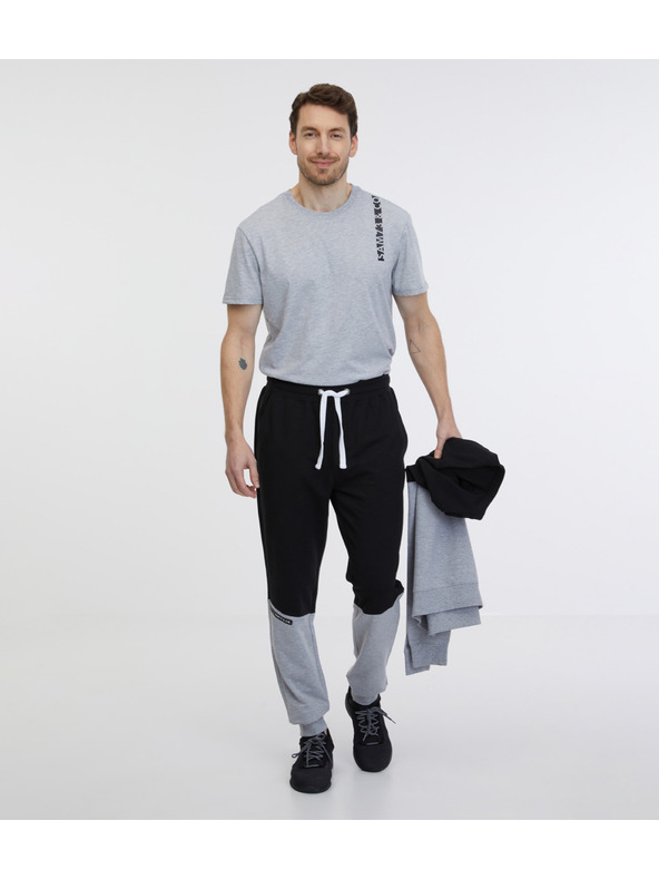 Sam 73 Pantaloni de trening gri și negri pentru bărbați SAM 73 Jorge
