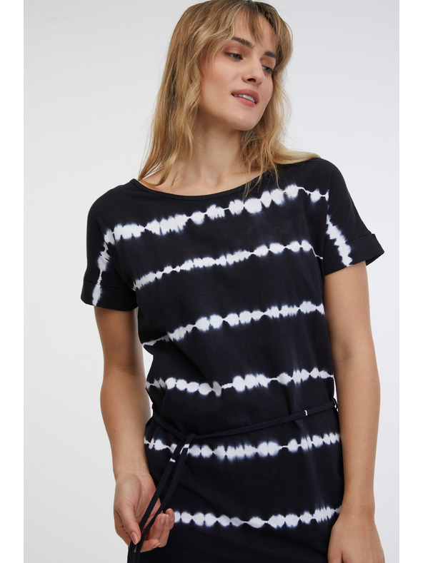 Sam 73 Rochie de damă cu model alb și negru SAM 73 Raquel