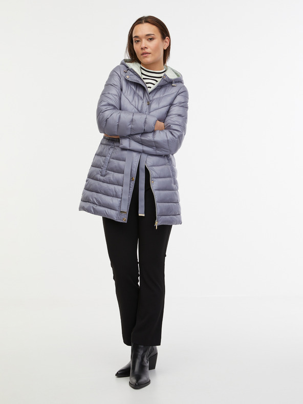 Orsay Geacă matlasată de iarnă gri pentru femei ORSAY