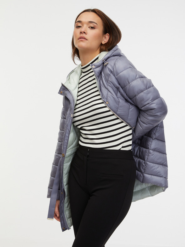 Orsay Geacă matlasată de iarnă gri pentru femei ORSAY